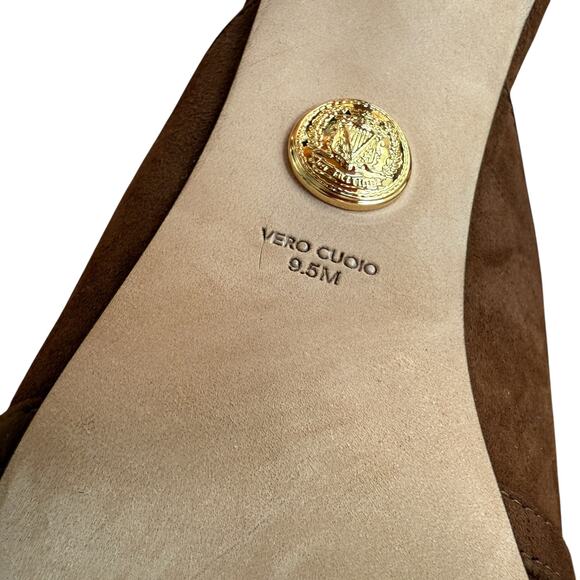 Veronica Beard Leslie suede mule brown. 9.5 NWT heel - Picture 6 of 12